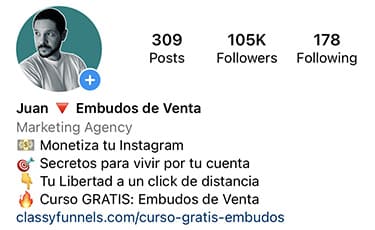 classyfunnels - Cuenta de Instagram