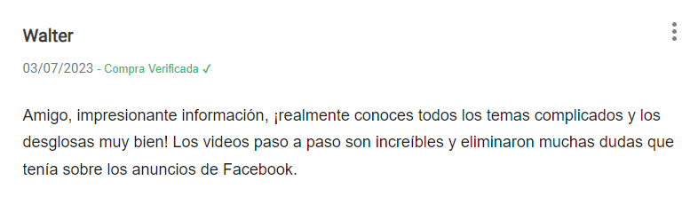 classyfunnels - testimonial - opinión del Plan de Ejecución Rápida "Flujo de Tráfico Infinito"