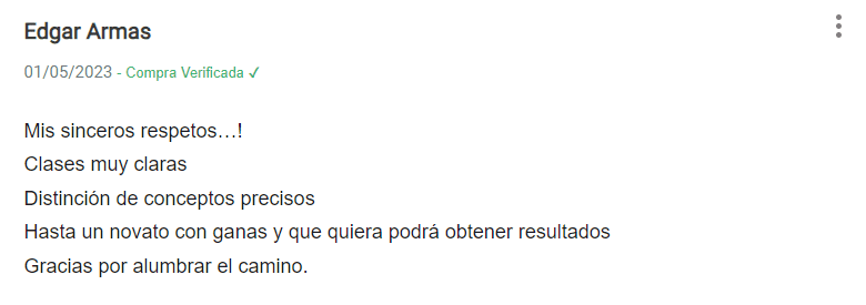 classyfunnels - testimonial - opinión del Plan de Ejecución Rápida "Flujo de Tráfico Infinito"